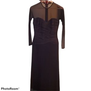 Vintage Tadashi Shoji Black Formal Event Dress